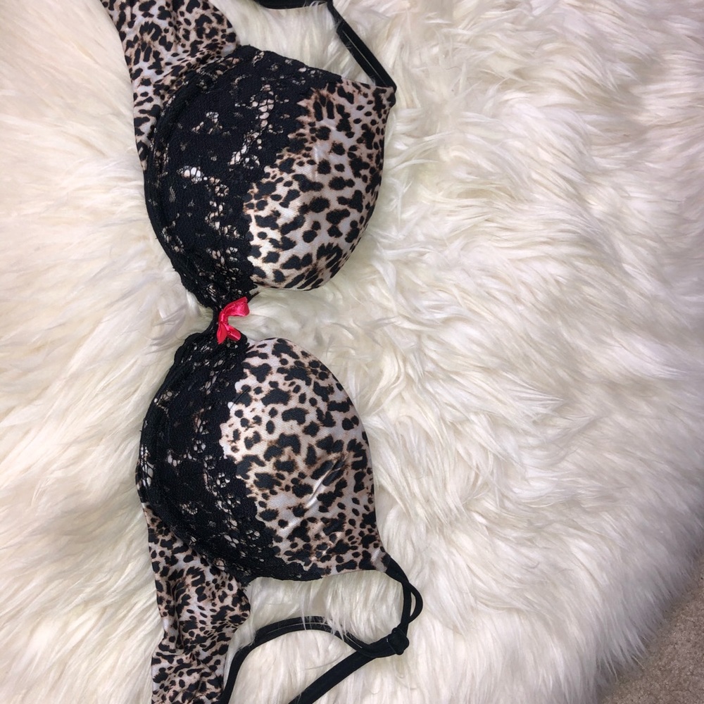 VS Very Sexy push up leopard print lace bra